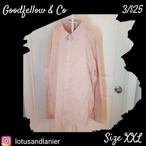 Goodfellow  pink striped Shirt  Mult sizes 3/$25